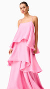 Tilly Tiered Maxi Dress in Pink CU