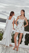 Mira Sweetheart Mini Dress in White CAMPAIGN