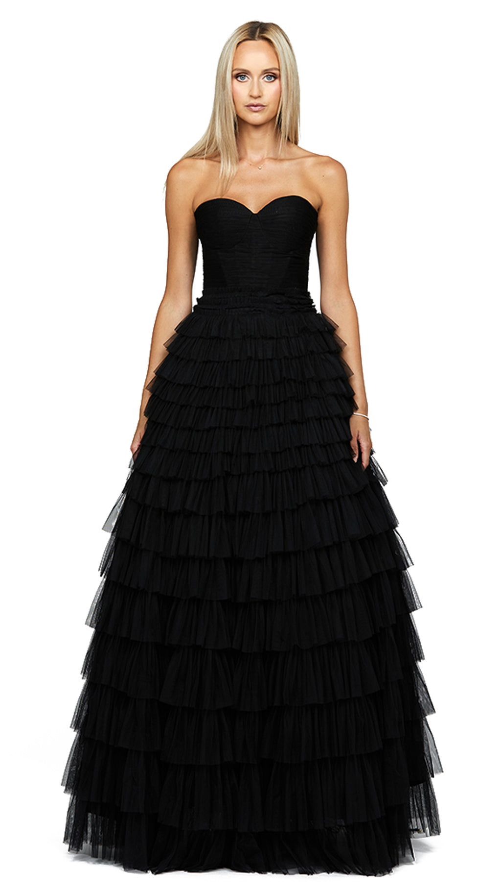 Serenity Sweetheart Strapless Ball Gown in Black