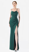 Keiri Halter Corset Gown in Emerald