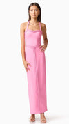 Coralene Halter Gown in Peony Pink
