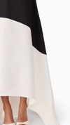 Sorrel One Shoulder Gown in Black White HEMLINE