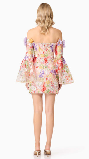 Sophie Off The Shoulder Mini Dress BACK