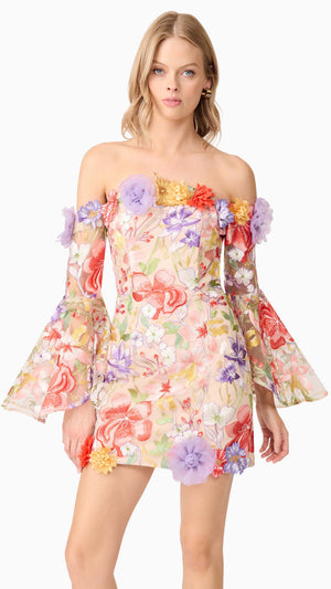 Sophie Off The Shoulder Mini Dress FRONT CU
