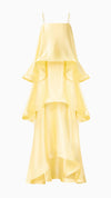 Tilly Tiered Maxi Dress in Butter Yellow
