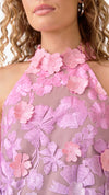 Elle Halter Mini Dress FABRIC