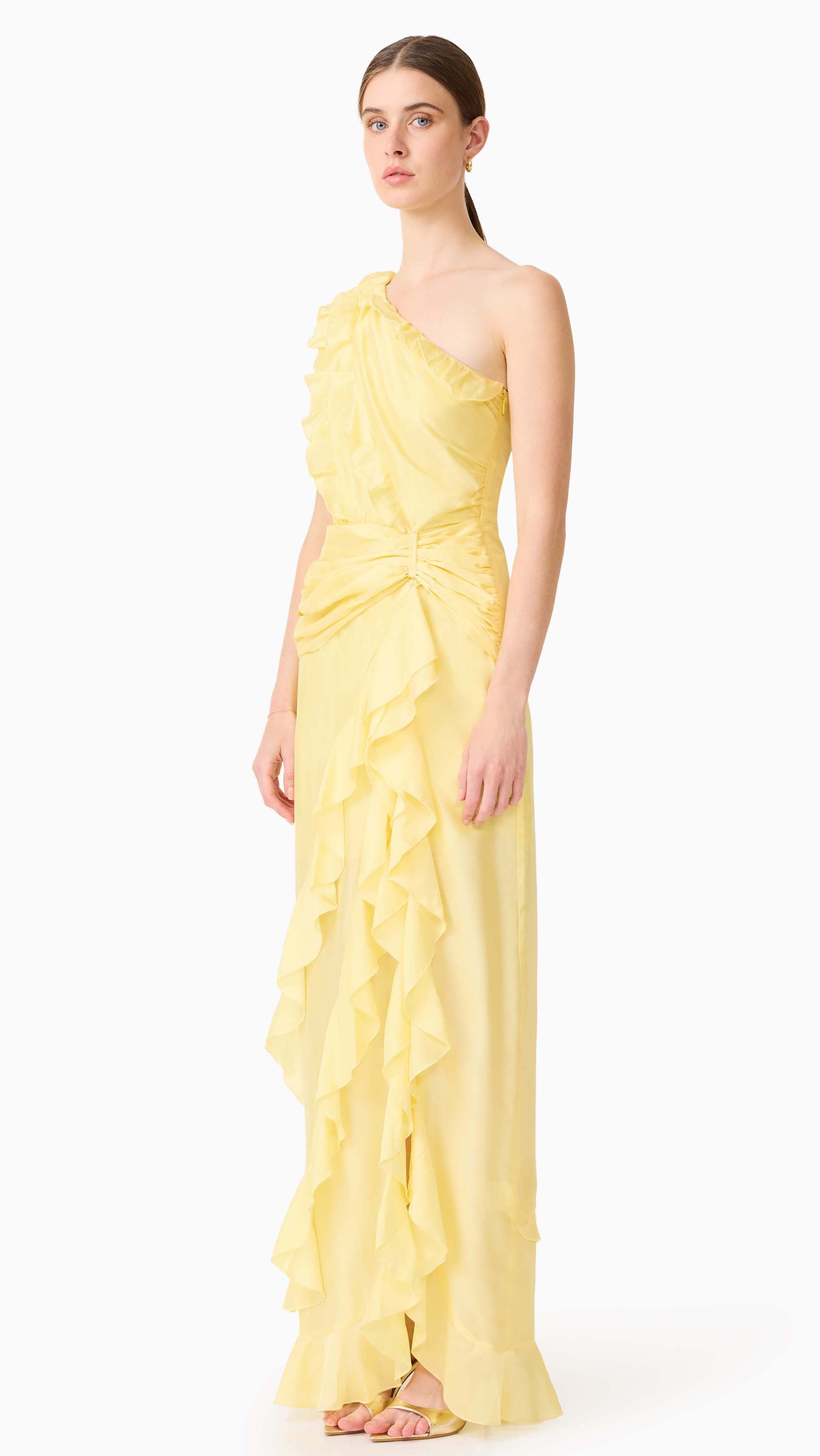 yellow formal dresses brisbane Bloom - Light Yellow Formal dress