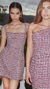 Bianca Mini Dress in Berry Multi CAMPAIGN