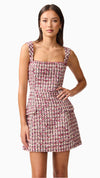 Bianca Mini Dress in Berry Multi FRONT CU