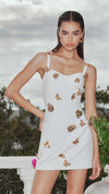 Mira Sweetheart Mini Dress in White CAMPAIGN CU