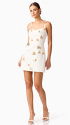 Mira Sweetheart Mini Dress in White