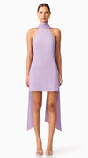 Mira Halter Mini Dress in Lilac