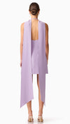 Mira Halter Mini Dress in Lilac BACK