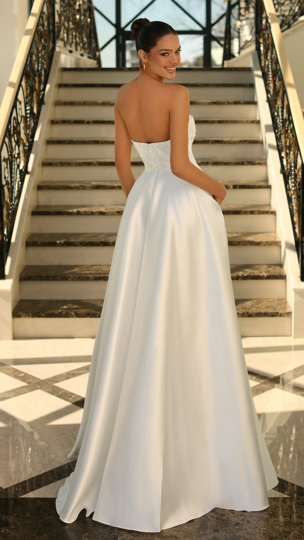 Nicoletta NC1076 Custom Scoop Ball Gown - Ivory