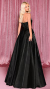 NC3024 Sweetheart Ball Gown in Black BACK