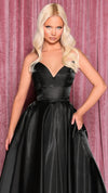 NC3024 Sweetheart Ball Gown in Black FRONT