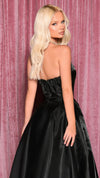 NC3024 Sweetheart Ball Gown in Black BACK CU
