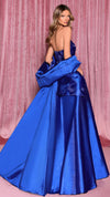 NC3024 Sweetheart Ball Gown in Cobalt BACK