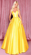 NC3024 Sweetheart Ball Gown in Yellow