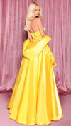 NC3024 Sweetheart Ball Gown in Yellow BACK