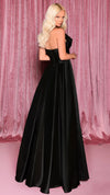 Nicoletta NC3034 Bespoke Strapless Ball Gown in Black BACK