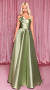 Nicoletta NC3034 Bespoke Strapless Ball Gown in Pistachio