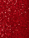 Red Sequin Stretch Fabric